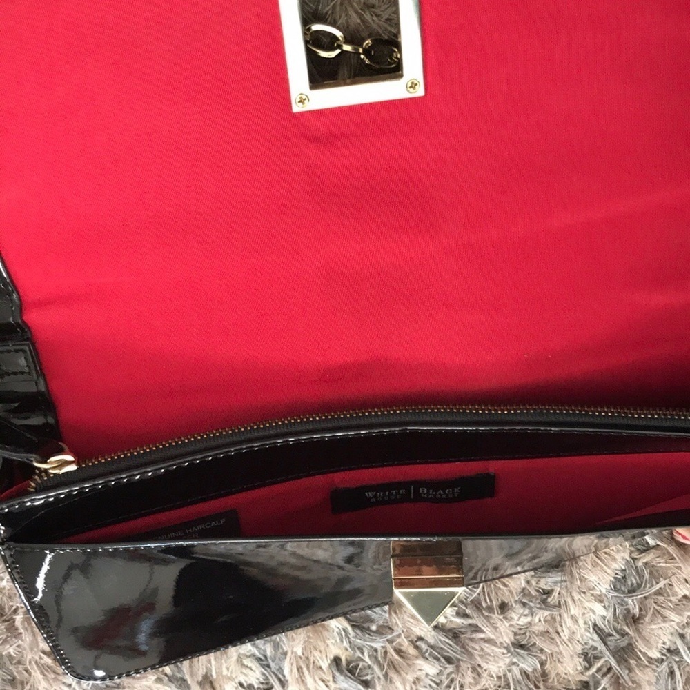Animal print clutch/shoulder strap included Gold Hardware - Picture 7 of 8